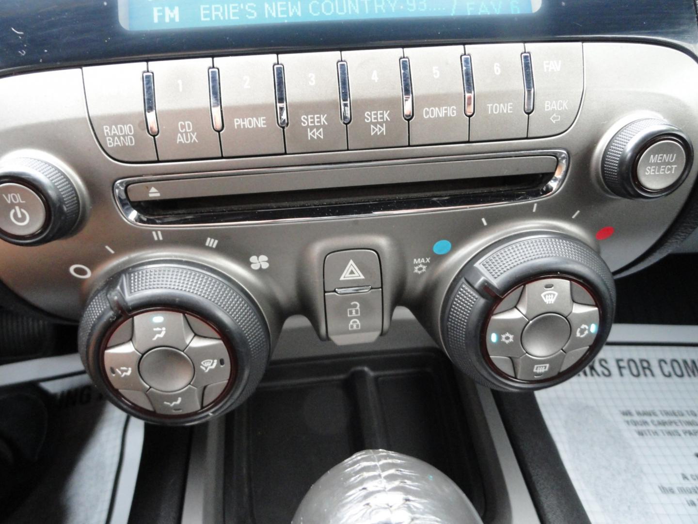 2011 Silver Ice Metallic /Two Tone Chevrolet Camaro RS (2G1FB3DD7B9) with an 3.6L V6 DOHC 24V engine, 6-Speed Automatic transmission, located at 827 W 26th Street, Erie, PA, 16508, (814) 455-3401, 42.105431, -80.090942 - Thanks for looking at our like new low mileage rust and accident-free recent trade in. This is the RS model with lots of options and it's in like new condition with no paint work or damage and it also comes with a like new nonsmoker interior plus the undercarriage is also in like new condition. This- Photo#10