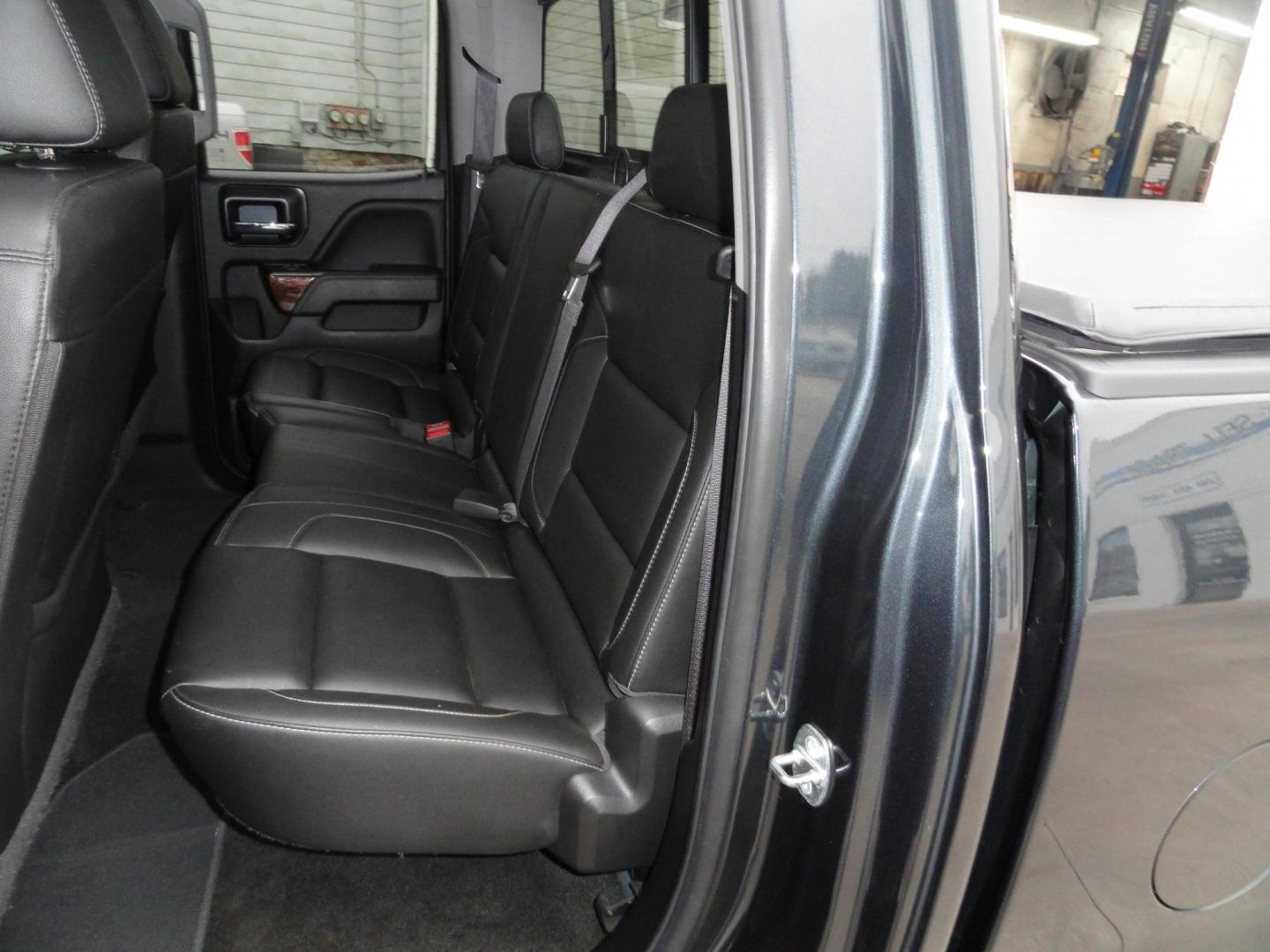 2017 Dark Slate Metallic /Graphite GMC Sierra 1500 SLT (1GTV2NEC4HZ) with an 5.3L V8 OHV 16V engine, 8-Speed Automatic transmission, located at 827 W 26th Street, Erie, PA, 16508, (814) 455-3401, 42.105431, -80.090942 - Thanks for looking at our accident free like new GMC trade in. Please be advised that we sold this truck two months ago and the buyer traded it back in to us on a GMC Denali which is what he originally wanted and also be advised that these are two month old pictures and the current mileage is 99301. - Photo#34