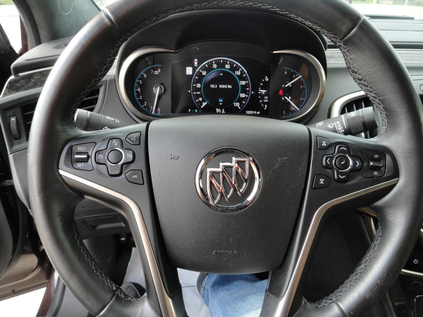 2016 Burnished Brandy Metallic /Coco/Dune Buick LaCrosse Leather Package (1G4GB5G35GF) with an 3.6L V6 DOHC 24V FFV engine, 6 Speed automatic transmission, located at 827 W 26th Street, Erie, PA, 16508, (814) 455-3401, 42.105431, -80.090942 - Thanks for looking at our two-owner accident and rust-free recent arrival. This is the Leather Package trim level with Driver confidence package which includes adaptive HID headlamps, front collision alert, blind spot monitoring, rear cross-traffic alert, foglamps and a heads-up display. This vehicl - Photo#15