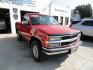 1994 Red /Greystone Chevrolet C/K 1500 Reg. Cab Shor. Bed 4WD (1GCEK14KXRZ) with an 5.7L V8 OHV 16V engine, Automatic transmission, located at 827 W 26th Street, Erie, PA, 16508, (814) 455-3401, 42.105431, -80.090942 - Photo#0