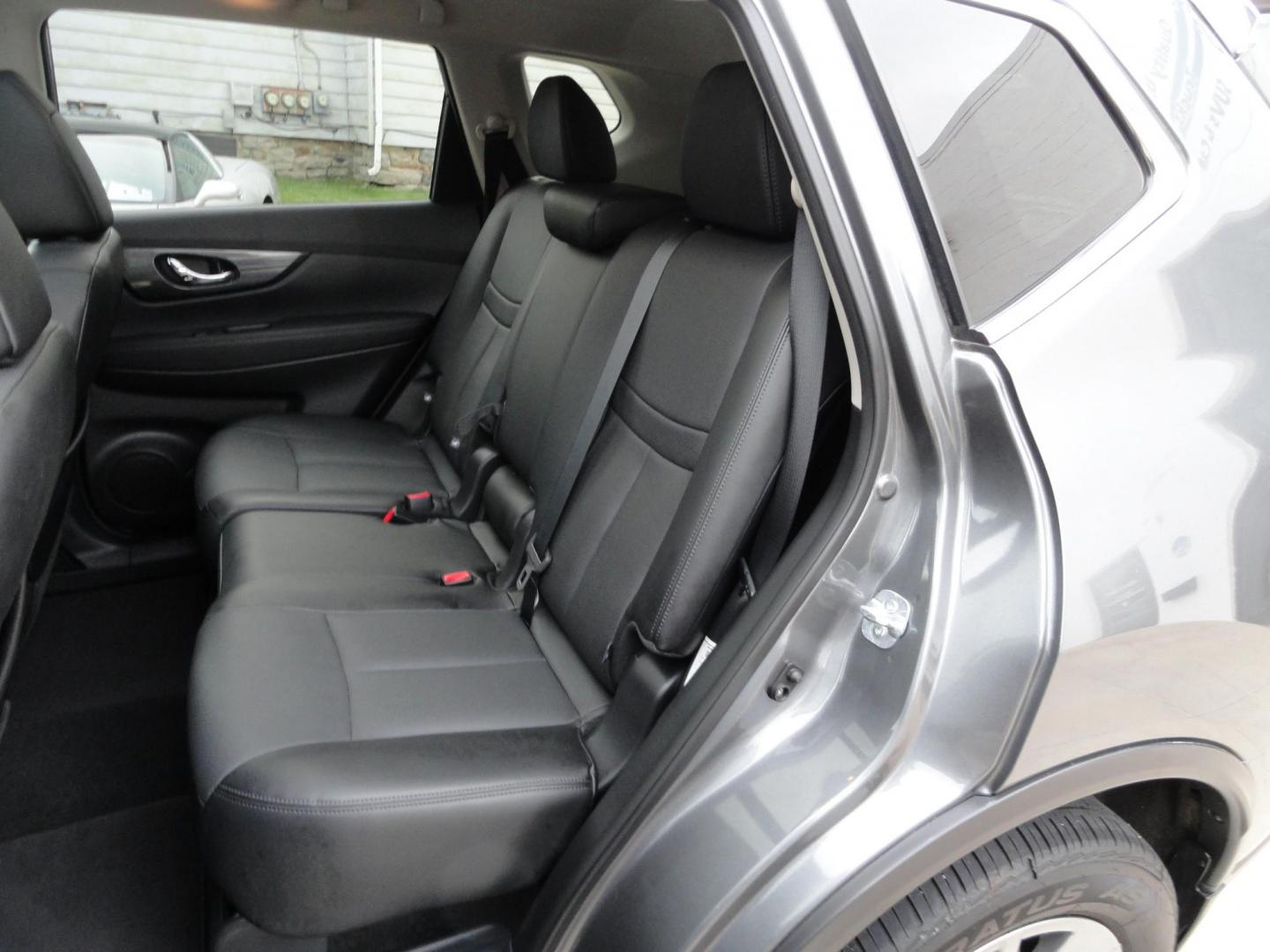 2015 Gun Metallic /Jet Black Nissan Rogue SL (5N1AT2MV1FC) with an 2.5L L4 DOHC 16V engine, Continuously Variable Transmission transmission, located at 827 W 26th Street, Erie, PA, 16508, (814) 455-3401, 42.105431, -80.090942 - Thanks for looking at our own owner, nonsmoker, accident and rust-free new Nissan trade. This is the SL model with all wheel drive, panoramic sunroof, power drivers seat, power lift gate, passive entry, heated front seats, push button start, back up camera with surround cameras, navigation, blind sp - Photo#26