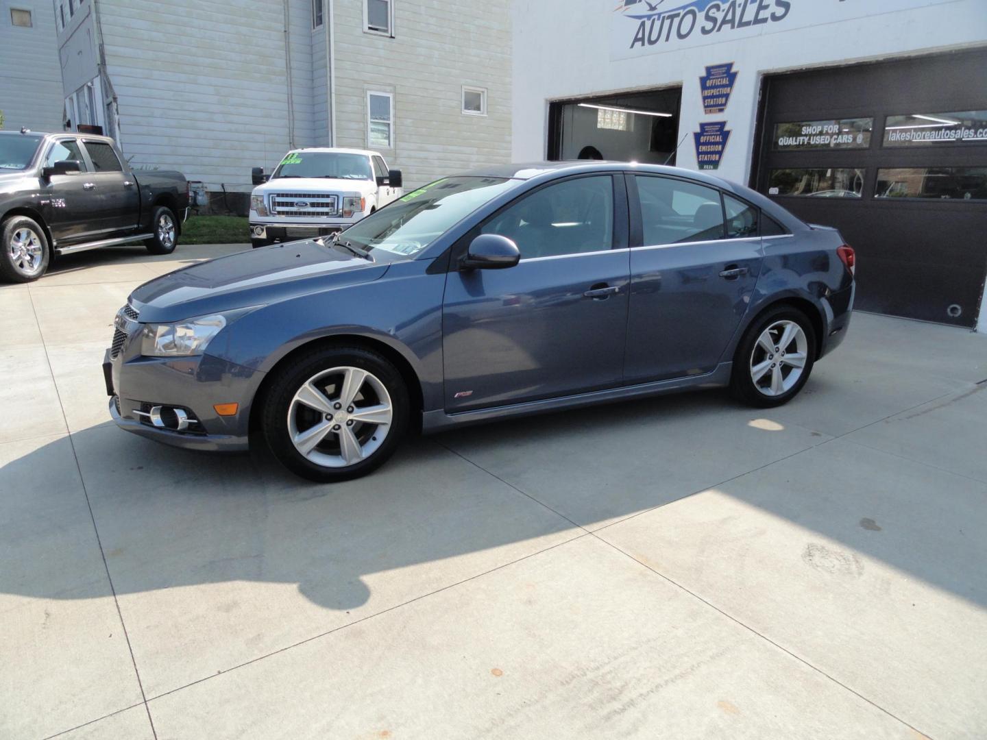 2014 Atlantis Blue Metallic /Greystone Chevrolet Cruze 2LT (1G1PE5SB8E7) with an 1.4L L4 DOHC 16V TURBO engine, 6-Speed Automatic transmission, located at 827 W 26th Street, Erie, PA, 16508, (814) 455-3401, 42.105431, -80.090942 - Thanks for looking at our super clean rust and accident-free recent arrival. This is the RS 2LT model with lots of options including leather seating area, power sunroof, factory remote start, upgrade wheels and lots more. A full service was just completed in our service department with new Pa state - Photo#6