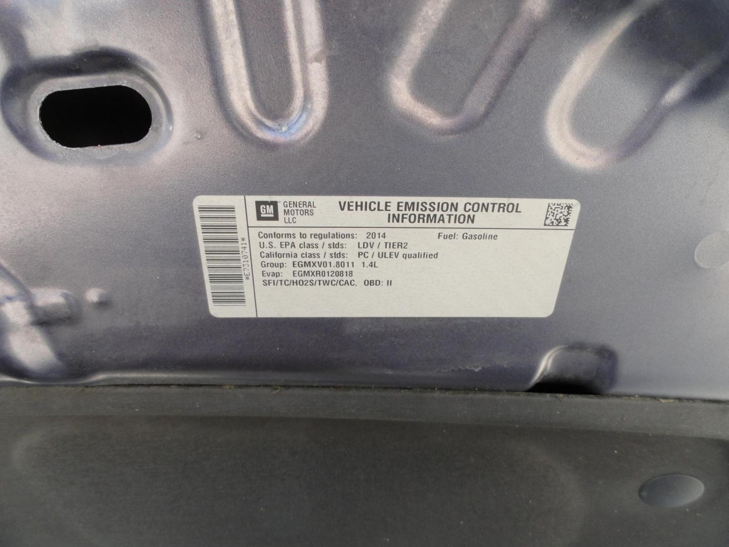 2014 Atlantis Blue Metallic /Greystone Chevrolet Cruze 2LT (1G1PE5SB8E7) with an 1.4L L4 DOHC 16V TURBO engine, 6-Speed Automatic transmission, located at 827 W 26th Street, Erie, PA, 16508, (814) 455-3401, 42.105431, -80.090942 - Thanks for looking at our super clean rust and accident-free recent arrival. This is the RS 2LT model with lots of options including leather seating area, power sunroof, factory remote start, upgrade wheels and lots more. A full service was just completed in our service department with new Pa state - Photo#38