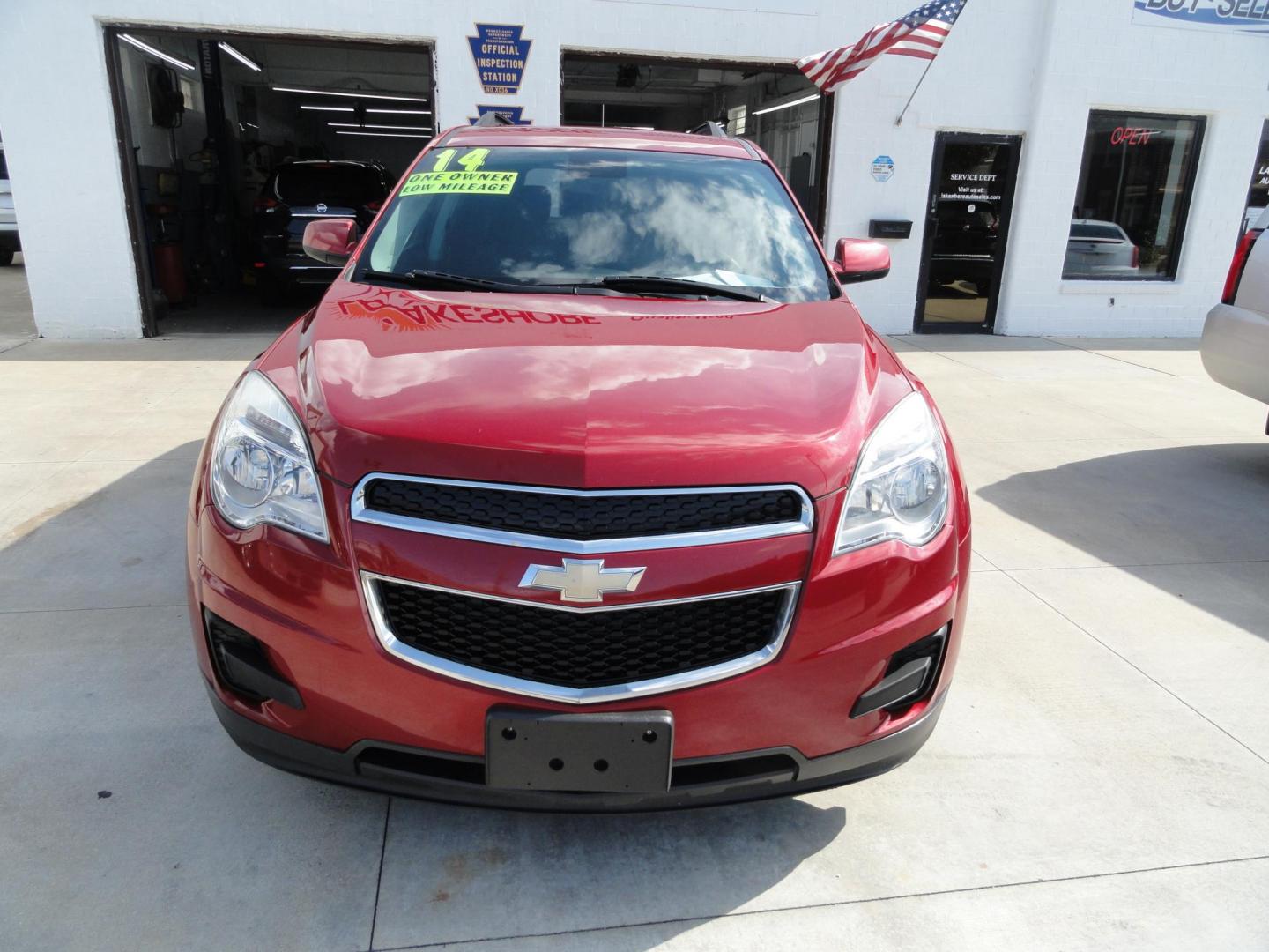 2014 Crystal Red Metallic /Greystone Chevrolet Equinox 1LT (2GNFLFE30E6) with an 3.6L V6 DOHC 24V engine, 6-Speed Automatic transmission, located at 827 W 26th Street, Erie, PA, 16508, (814) 455-3401, 42.105431, -80.090942 - Thanks for looking at our one owner, nonsmoker, low mileage accident-free new Chevrolet trade. This is the LT model with all wheel drive, the 3.6 six-cylinder engine, power drivers seat, pioneer stereo, remote start, back up camera and lots more including two remotes with the keys, the factory floor - Photo#1