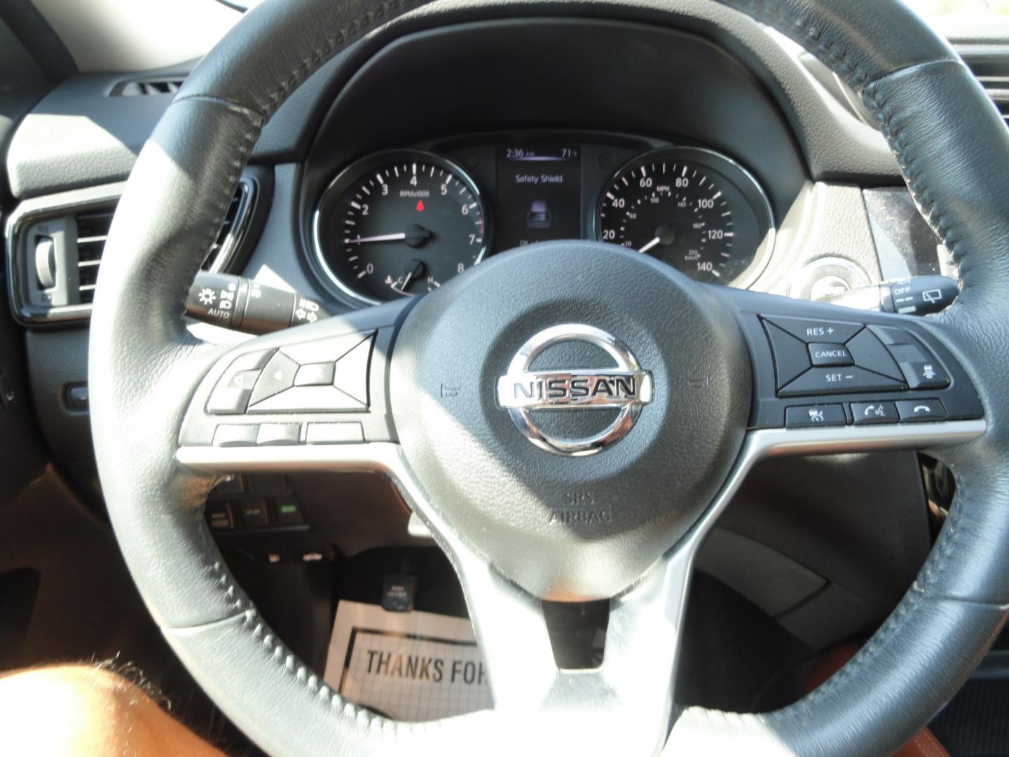 2017 Black Onyx /Two Tone Nissan Rogue SL (5N1AT2MV1HC) with an 2.5L L4 DOHC 16V engine, CVT transmission, located at 827 W 26th Street, Erie, PA, 16508, (814) 455-3401, 42.105431, -80.090942 - Thanks for looking at two owner accident-free new arrival that we sold back in October to a good friend and unfortunately, he passed away suddenly and only put 183 miles on this vehicle which we purchased back from his family. This is the SL all-wheel drive model with every option in that model incl- Photo#17