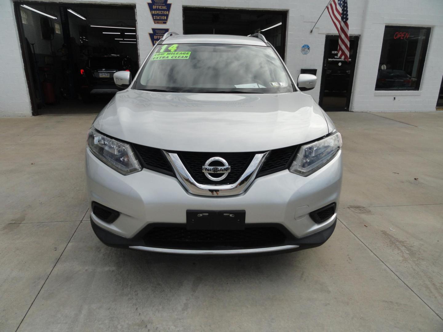 2014 Brilliant Silver Metallic /Graphite Nissan Rogue SV AWD (5N1AT2MV6EC) with an 2.5L L4 DOHC 16V engine, Continuously Variable Transmission transmission, located at 827 W 26th Street, Erie, PA, 16508, (814) 455-3401, 42.105431, -80.090942 - Thanks for looking at our two-owner low mileage rust free recent arrival. This is the SV all-wheel drive model with low mileage, power drivers seat, push button entry plus lots more. A full service was just completed in our service department with a new Pa state and emissions inspection, a lube oil - Photo#1