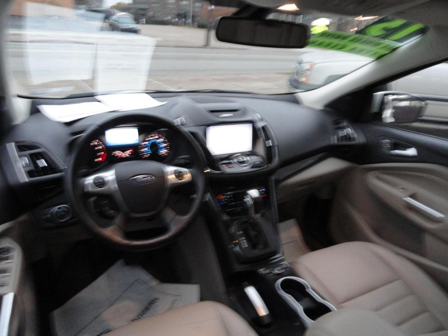 2015 White Platinum Tricoat /Tan Ford Escape Titanium 4WD (1FMCU9J94FU) with an 2.0L L4 DOHC 16V engine, 6-Speed Automatic transmission, located at 827 W 26th Street, Erie, PA, 16508, (814) 455-3401, 42.105431, -80.090942 - Photo#9