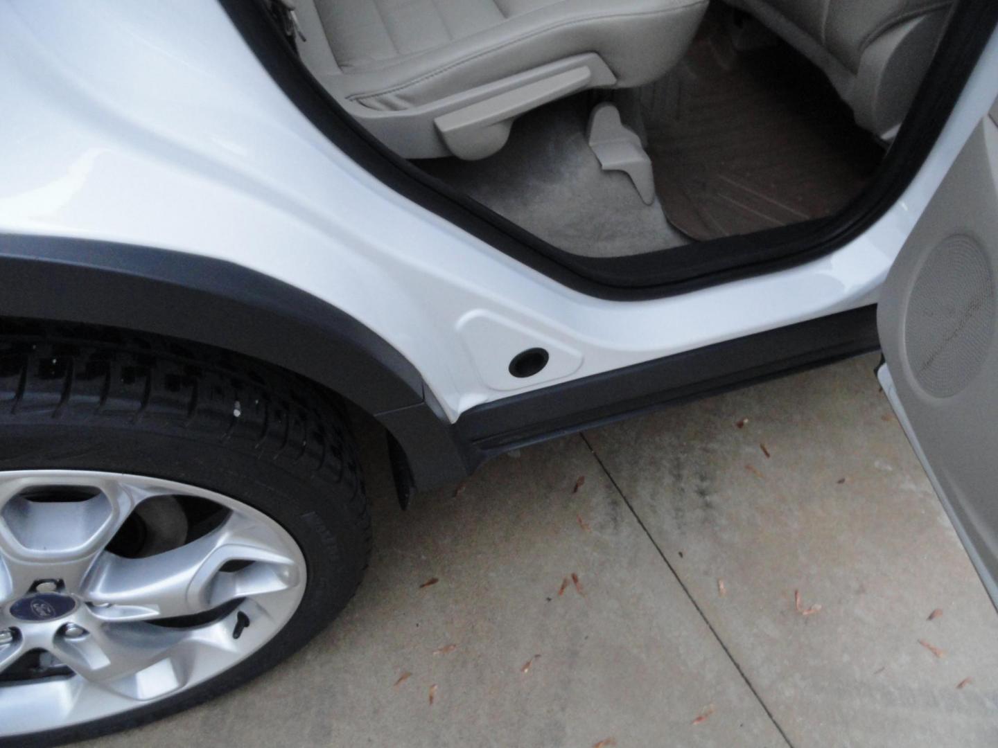 2015 White Platinum Tricoat /Tan Ford Escape Titanium 4WD (1FMCU9J94FU) with an 2.0L L4 DOHC 16V engine, 6-Speed Automatic transmission, located at 827 W 26th Street, Erie, PA, 16508, (814) 455-3401, 42.105431, -80.090942 - Photo#41