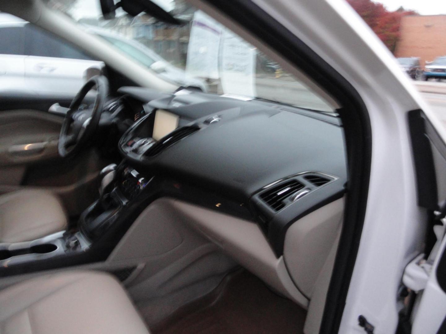 2015 White Platinum Tricoat /Tan Ford Escape Titanium 4WD (1FMCU9J94FU) with an 2.0L L4 DOHC 16V engine, 6-Speed Automatic transmission, located at 827 W 26th Street, Erie, PA, 16508, (814) 455-3401, 42.105431, -80.090942 - Photo#44