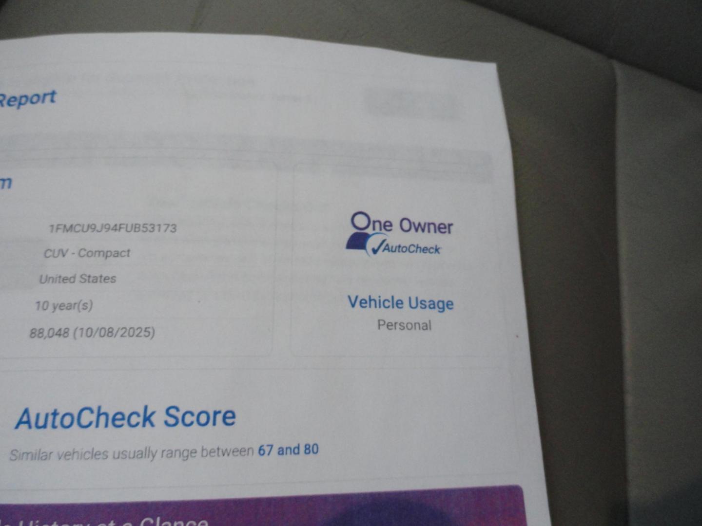 2015 White Platinum Tricoat /Tan Ford Escape Titanium 4WD (1FMCU9J94FU) with an 2.0L L4 DOHC 16V engine, 6-Speed Automatic transmission, located at 827 W 26th Street, Erie, PA, 16508, (814) 455-3401, 42.105431, -80.090942 - Photo#60