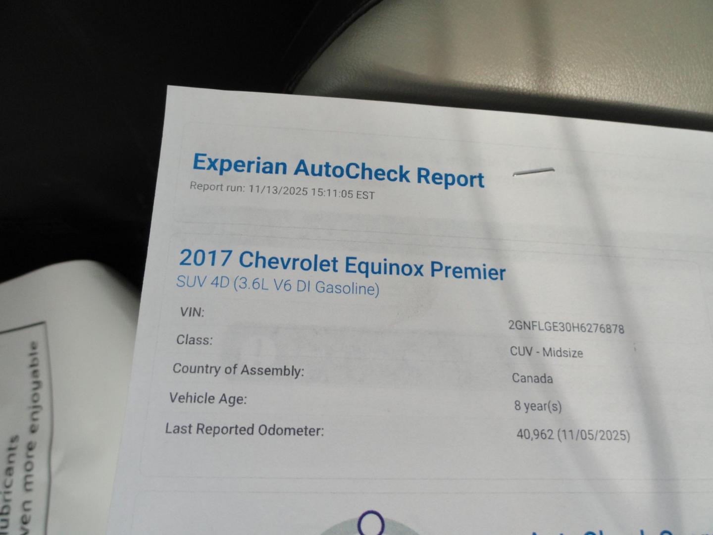 2017 Black Metallic /Greystone Chevrolet Equinox Premier AWD (2GNFLGE30H6) with an 3.6L V6 DOHC 24V engine, 6A transmission, located at 827 W 26th Street, Erie, PA, 16508, (814) 455-3401, 42.105431, -80.090942 - Photo#47