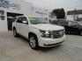 2015 Diamond White Tricoat /Jet Black Chevrolet Tahoe LTZ 4WD (1GNSKCKC5FR) with an 5.3L V8 OHV 16V engine, 6-Speed Automatic transmission, located at 827 W 26th Street, Erie, PA, 16508, (814) 455-3401, 42.105431, -80.090942 - Photo#0