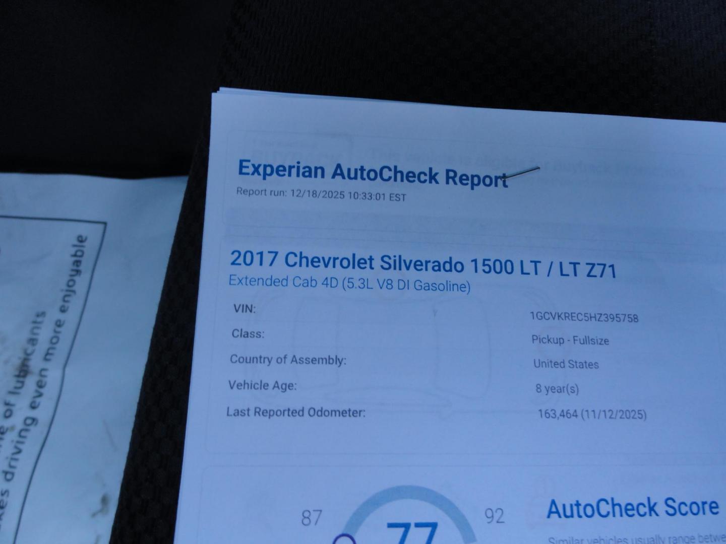 2017 Red Hot /Graphite Chevrolet Silverado 1500 LT Double Cab 4WD (1GCVKREC5HZ) with an 5.3L V8 OHV 16V engine, 6A transmission, located at 827 W 26th Street, Erie, PA, 16508, (814) 455-3401, 42.105431, -80.090942 - Thanks for looking at our super clean recent arrival. This is the 1500 Silverado LT model Double Cab with lots of options including four-wheel drive, the 5.3 V-8, heated seats, power drivers seat, remote start, Z71 Offroad package, back up camera, Tonneau cover, spray in bed liner, both keys and rem - Photo#46