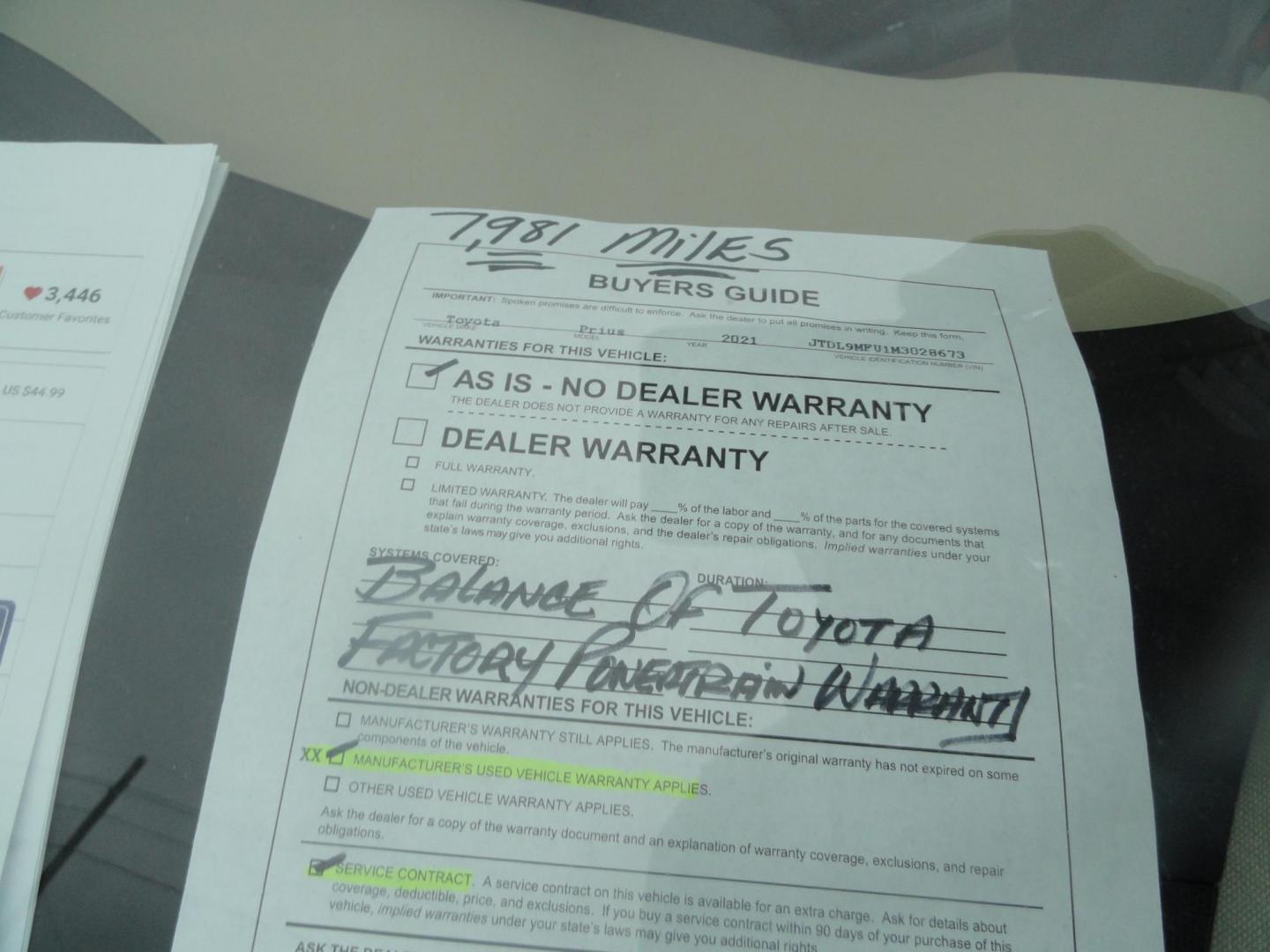 2021 Sea Glass Pearl /Tan Toyota Prius LE AWD-e (JTDL9MFU1M3) with an 1.8L L4 DOHC 16V HYBRID engine, CVT transmission, located at 827 W 26th Street, Erie, PA, 16508, (814) 455-3401, 42.105431, -80.090942 - Thanks for looking at our super low mileage one owner recent arrival. This is the LE all-wheel drive E model with all the options including remote start. This vehicle belonged to an elderly customer who had to stop driving due to age which explains the low mileage. This vehicle has both remotes, the - Photo#7