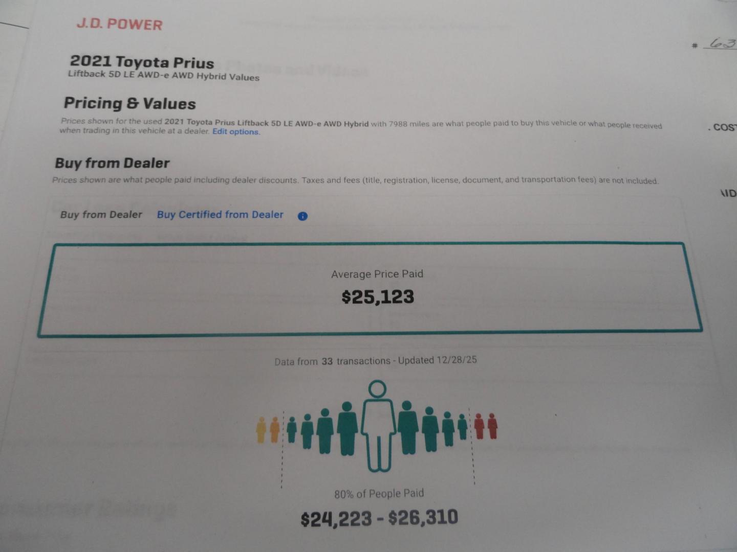 2021 Sea Glass Pearl /Tan Toyota Prius LE AWD-e (JTDL9MFU1M3) with an 1.8L L4 DOHC 16V HYBRID engine, CVT transmission, located at 827 W 26th Street, Erie, PA, 16508, (814) 455-3401, 42.105431, -80.090942 - Thanks for looking at our super low mileage one owner recent arrival. This is the LE all-wheel drive E model with all the options including remote start. This vehicle belonged to an elderly customer who had to stop driving due to age which explains the low mileage. This vehicle has both remotes, the - Photo#39
