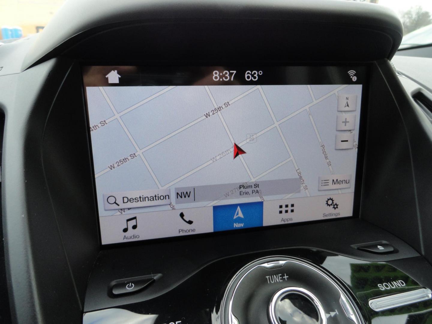 2017 White Titanium /Jet Black Ford Escape Titanium 4WD (1FMCU9JD7HU) with an 1.5L L4 DOHC 16V engine, 6-Speed Automatic transmission, located at 827 W 26th Street, Erie, PA, 16508, (814) 455-3401, 42.105431, -80.090942 - Thanks for looking at our one owner accident and rust-free new arrival. This is the top-of-the-line Titanium model with four-wheel drive, dual power heated leather front seats, remote start, back up camera, push button start, lane departure. blind spot monitor and lots more including two sets of fac - Photo#12