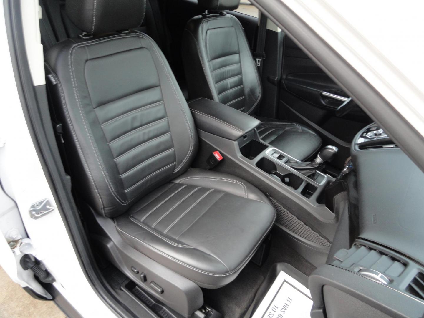 2017 White Titanium /Jet Black Ford Escape Titanium 4WD (1FMCU9JD7HU) with an 1.5L L4 DOHC 16V engine, 6-Speed Automatic transmission, located at 827 W 26th Street, Erie, PA, 16508, (814) 455-3401, 42.105431, -80.090942 - Thanks for looking at our one owner accident and rust-free new arrival. This is the top-of-the-line Titanium model with four-wheel drive, dual power heated leather front seats, remote start, back up camera, push button start, lane departure. blind spot monitor and lots more including two sets of fac - Photo#44