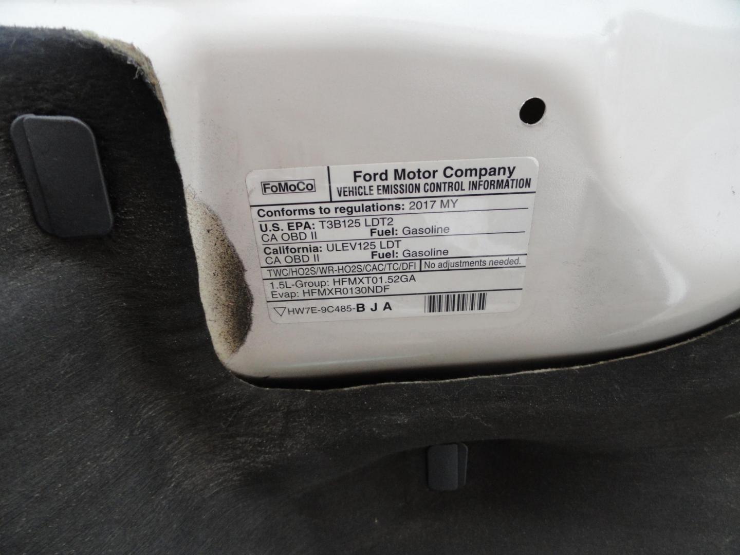 2017 White Titanium /Jet Black Ford Escape Titanium 4WD (1FMCU9JD7HU) with an 1.5L L4 DOHC 16V engine, 6-Speed Automatic transmission, located at 827 W 26th Street, Erie, PA, 16508, (814) 455-3401, 42.105431, -80.090942 - Thanks for looking at our one owner accident and rust-free new arrival. This is the top-of-the-line Titanium model with four-wheel drive, dual power heated leather front seats, remote start, back up camera, push button start, lane departure. blind spot monitor and lots more including two sets of fac - Photo#52