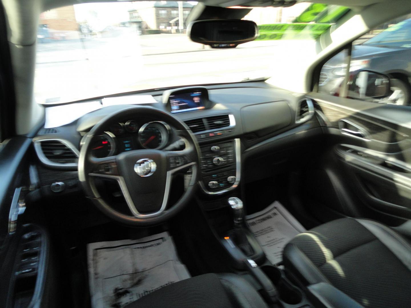 2013 Ruby Red Metallic /Jet Black Buick Encore Convenience AWD (KL4CJFSB0DB) with an 1.4L L4 DOHC 16V TURBO engine, 6-Speed Automatic transmission, located at 827 W 26th Street, Erie, PA, 16508, (814) 455-3401, 42.105431, -80.090942 - Thanks for looking at our low mileage extra clean rust-free new arrival. This is the convenance package with all wheel drive, power sunroof, leather seats, remote start, rear camera and lots more. A full service was just completed in our service department with new Pa state and emissions inspection - Photo#8