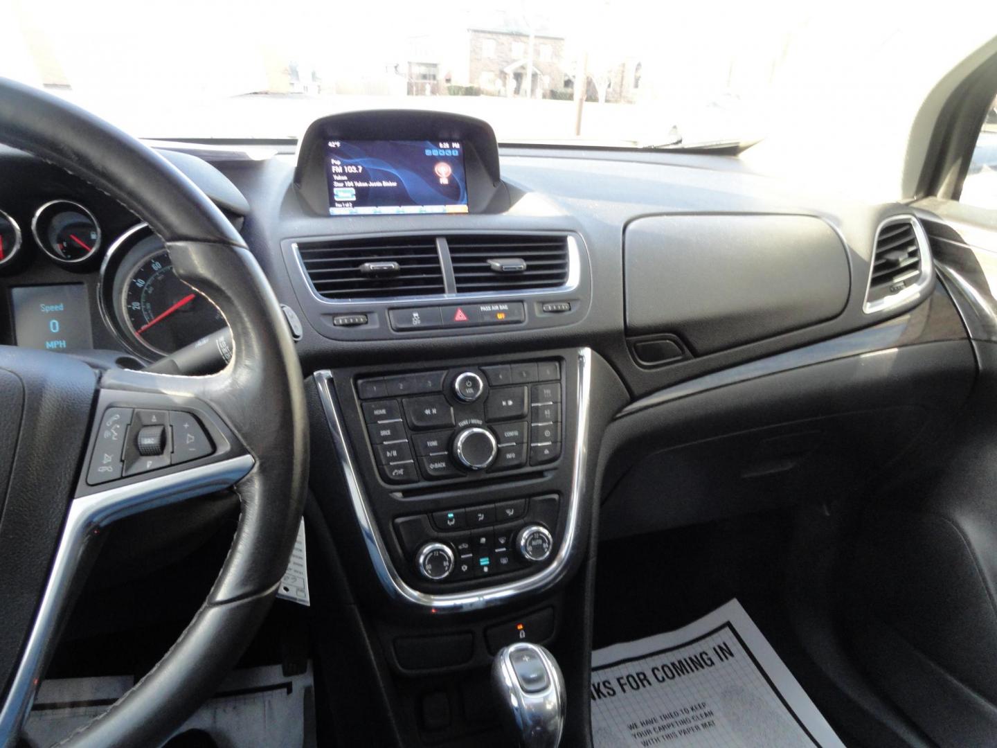 2013 Ruby Red Metallic /Jet Black Buick Encore Convenience AWD (KL4CJFSB0DB) with an 1.4L L4 DOHC 16V TURBO engine, 6-Speed Automatic transmission, located at 827 W 26th Street, Erie, PA, 16508, (814) 455-3401, 42.105431, -80.090942 - Thanks for looking at our low mileage extra clean rust-free new arrival. This is the convenance package with all wheel drive, power sunroof, leather seats, remote start, rear camera and lots more. A full service was just completed in our service department with new Pa state and emissions inspection - Photo#9