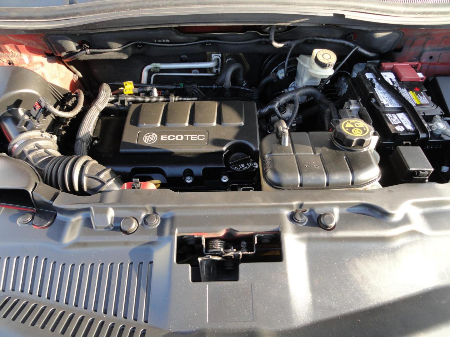 2013 Ruby Red Metallic /Jet Black Buick Encore Convenience AWD (KL4CJFSB0DB) with an 1.4L L4 DOHC 16V TURBO engine, 6-Speed Automatic transmission, located at 827 W 26th Street, Erie, PA, 16508, (814) 455-3401, 42.105431, -80.090942 - Thanks for looking at our low mileage extra clean rust-free new arrival. This is the convenance package with all wheel drive, power sunroof, leather seats, remote start, rear camera and lots more. A full service was just completed in our service department with new Pa state and emissions inspection - Photo#34