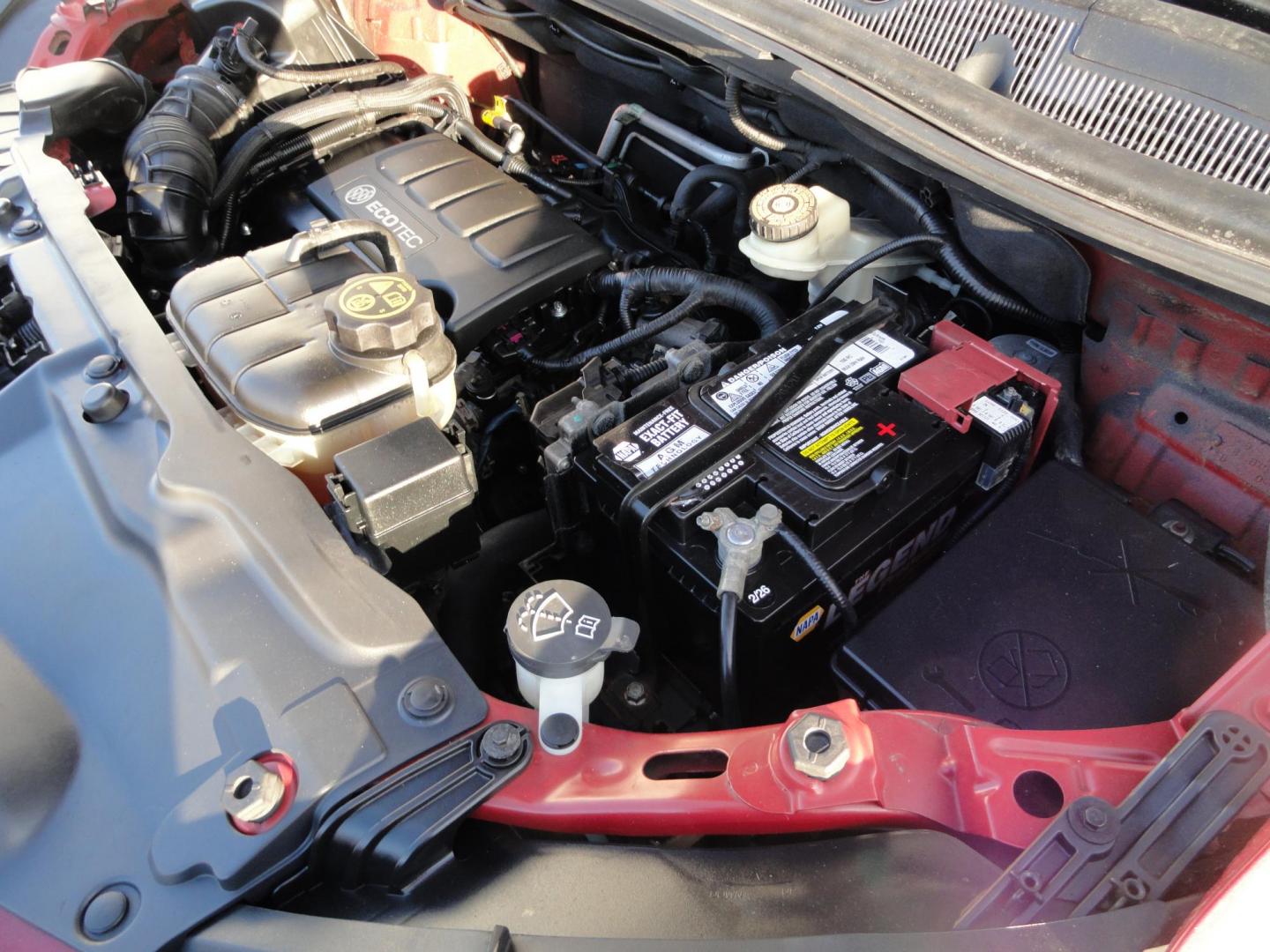 2013 Ruby Red Metallic /Jet Black Buick Encore Convenience AWD (KL4CJFSB0DB) with an 1.4L L4 DOHC 16V TURBO engine, 6-Speed Automatic transmission, located at 827 W 26th Street, Erie, PA, 16508, (814) 455-3401, 42.105431, -80.090942 - Thanks for looking at our low mileage extra clean rust-free new arrival. This is the convenance package with all wheel drive, power sunroof, leather seats, remote start, rear camera and lots more. A full service was just completed in our service department with new Pa state and emissions inspection - Photo#35