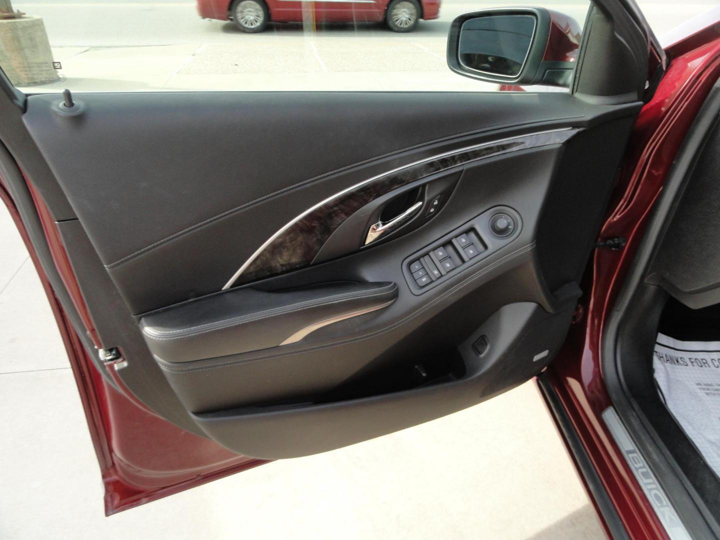 2016 Baroque Red Metallic /Graphite Buick LaCrosse Leather Package AWD (1G4GC5G34GF) with an 3.6L V6 DOHC 24V FFV engine, 6-Speed Automatic transmission, located at 827 W 26th Street, Erie, PA, 16508, (814) 455-3401, 42.105431, -80.090942 - Thank for looking at our two-owner new Chevrolet trade in. This is the Premium with leather all-wheel drive model with heated leather, keyless entry, back up camera, push button start and lots more. We've been servicing this vehicle since 30,000 miles for the previous customer who took excellent car - Photo#29