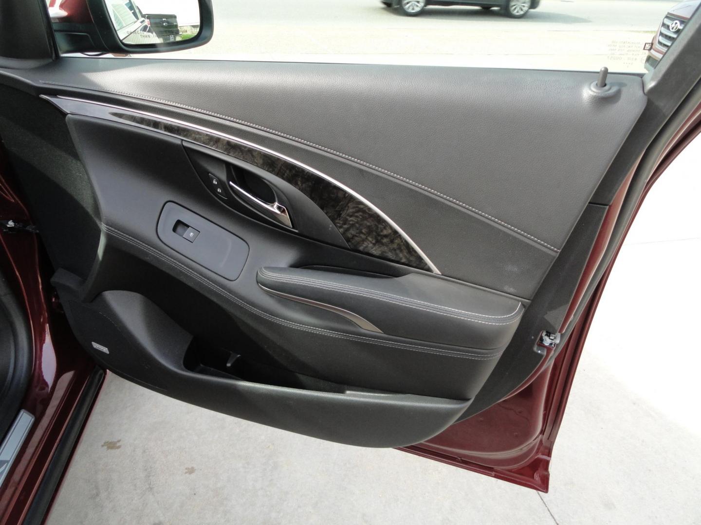 2016 Baroque Red Metallic /Graphite Buick LaCrosse Leather Package AWD (1G4GC5G34GF) with an 3.6L V6 DOHC 24V FFV engine, 6-Speed Automatic transmission, located at 827 W 26th Street, Erie, PA, 16508, (814) 455-3401, 42.105431, -80.090942 - Thank for looking at our two-owner new Chevrolet trade in. This is the Premium with leather all-wheel drive model with heated leather, keyless entry, back up camera, push button start and lots more. We've been servicing this vehicle since 30,000 miles for the previous customer who took excellent car - Photo#41