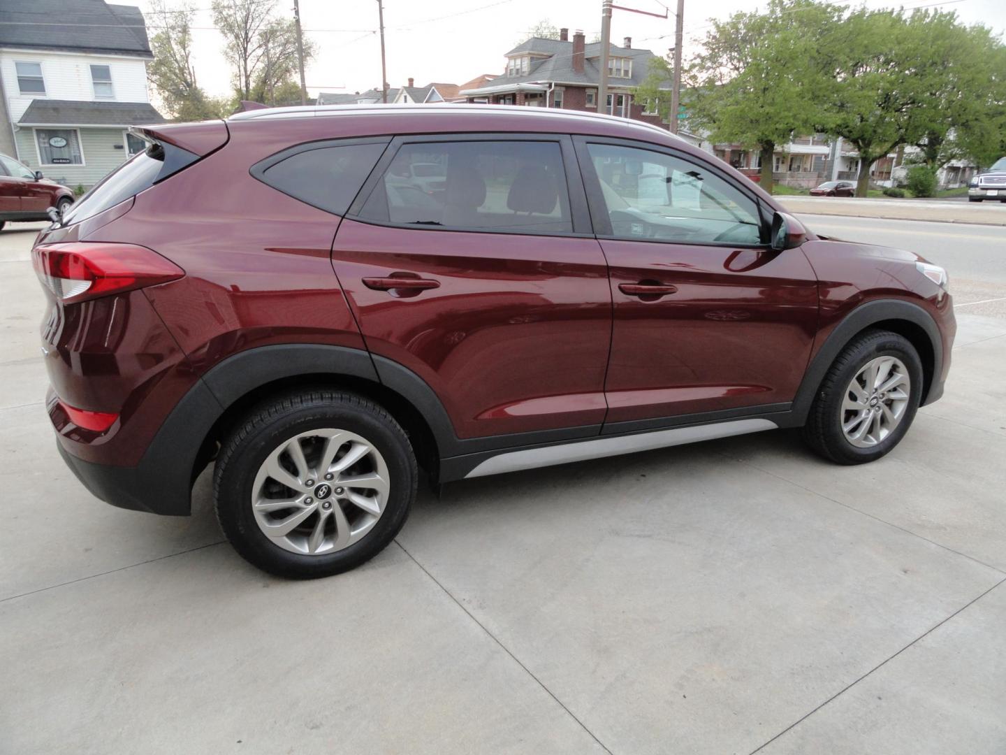 2018 Ruby Wine /Beige Hyundai Tucson SE AWD (KM8J3CA45JU) with an 2.0L L4 DOHC 16V engine, 6-Speed Automatic transmission, located at 827 W 26th Street, Erie, PA, 16508, (814) 455-3401, 42.105431, -80.090942 - Thanks for looking at our super clean rust and accident-free recent arrival. This is the Se ALL WHEEL DRIVE model with lots of options including a power drivers seat, keyless entry, Bluetooth, and lots more. A full service was just completed in our service department with new Pa state and emissions - Photo#3