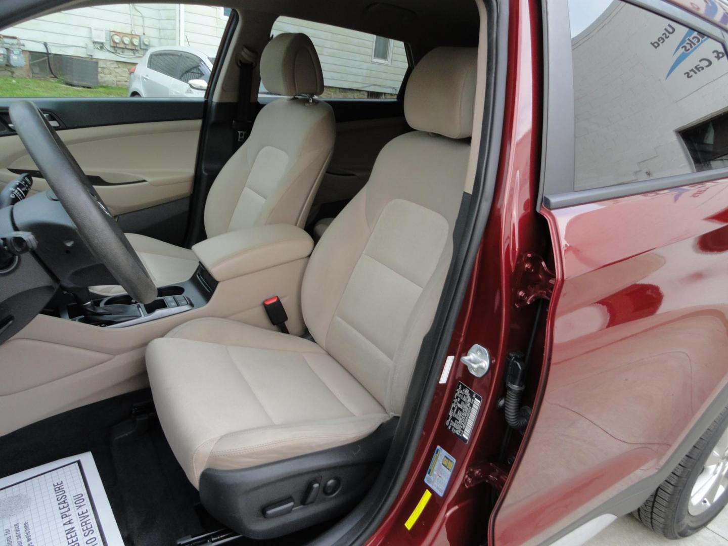 2018 Ruby Wine /Beige Hyundai Tucson SE AWD (KM8J3CA45JU) with an 2.0L L4 DOHC 16V engine, 6-Speed Automatic transmission, located at 827 W 26th Street, Erie, PA, 16508, (814) 455-3401, 42.105431, -80.090942 - Thanks for looking at our super clean rust and accident-free recent arrival. This is the Se ALL WHEEL DRIVE model with lots of options including a power drivers seat, keyless entry, Bluetooth, and lots more. A full service was just completed in our service department with new Pa state and emissions - Photo#20
