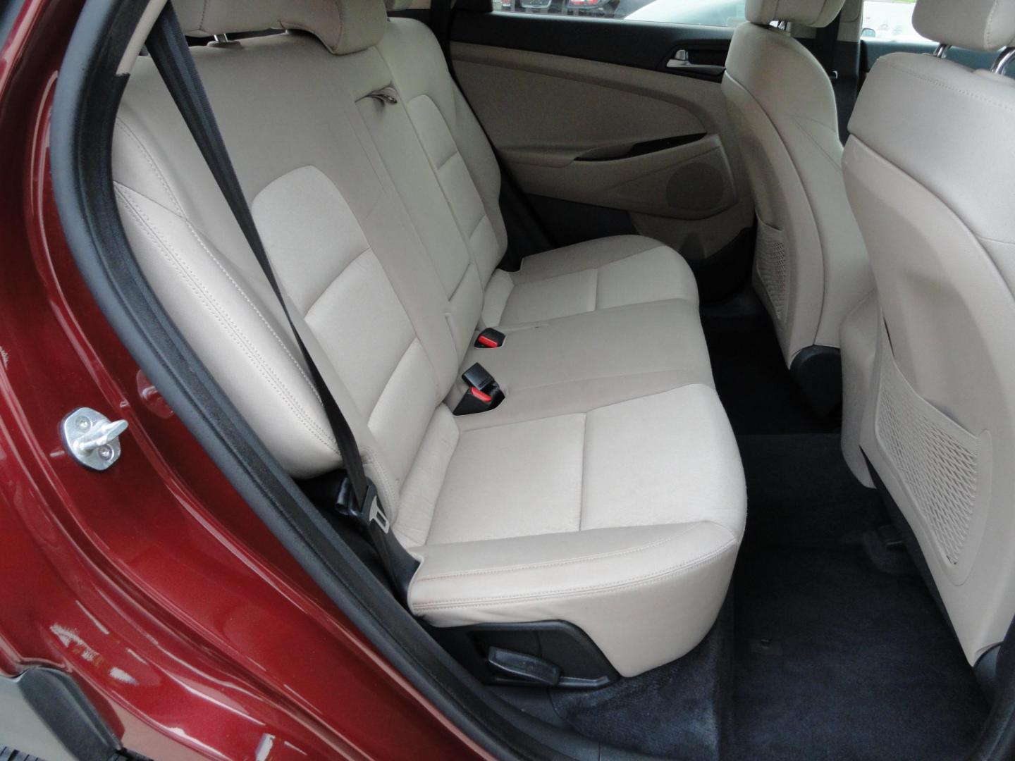 2018 Ruby Wine /Beige Hyundai Tucson SE AWD (KM8J3CA45JU) with an 2.0L L4 DOHC 16V engine, 6-Speed Automatic transmission, located at 827 W 26th Street, Erie, PA, 16508, (814) 455-3401, 42.105431, -80.090942 - Thanks for looking at our super clean rust and accident-free recent arrival. This is the Se ALL WHEEL DRIVE model with lots of options including a power drivers seat, keyless entry, Bluetooth, and lots more. A full service was just completed in our service department with new Pa state and emissions - Photo#30