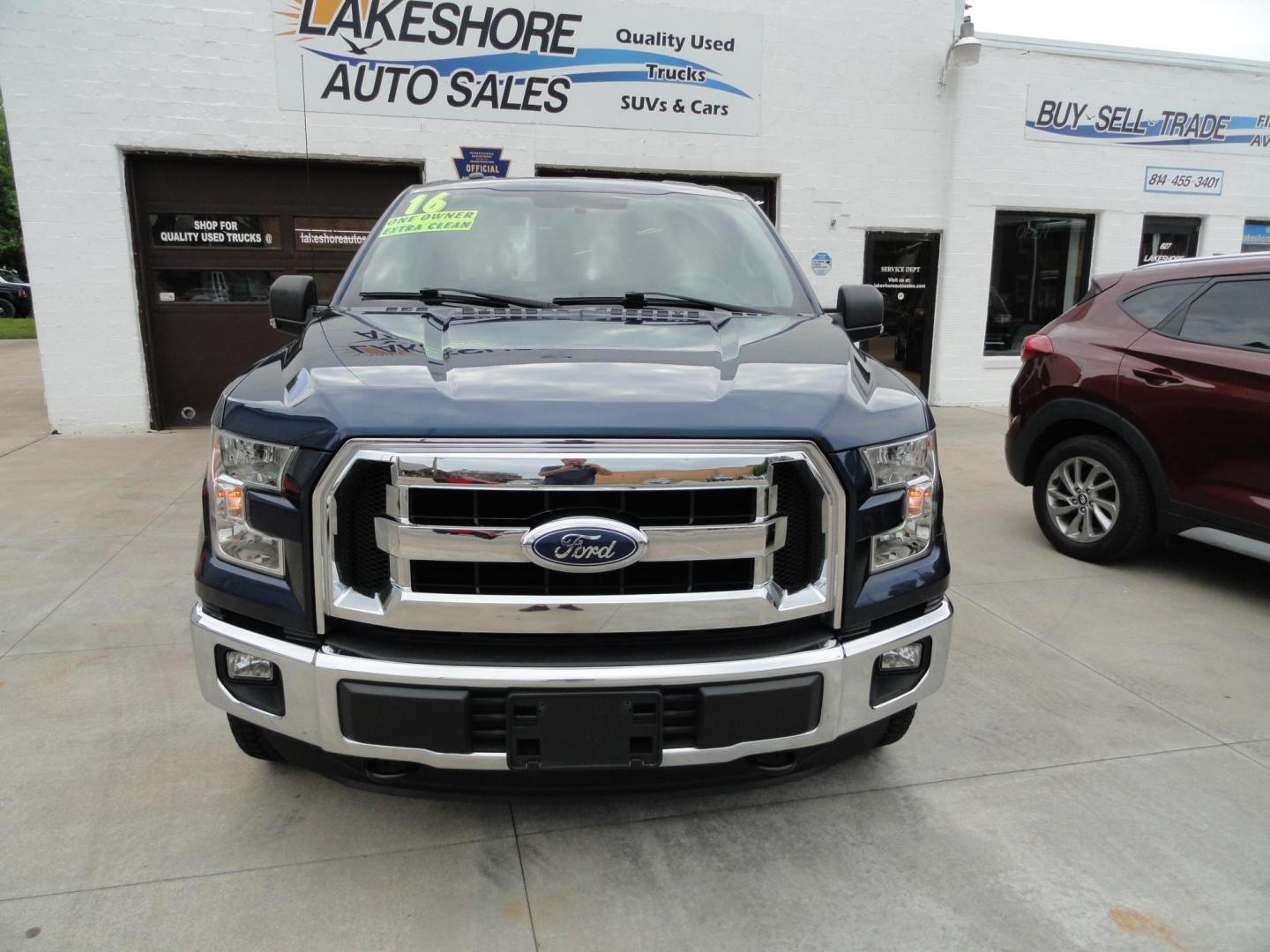 2016 Blue Jean Metallic /Greystone Ford F-150 XLT SuperCrew 6.5-ft. Bed 4WD (1FTEW1EF4GF) with an 5.0L V8 engine, 6 Automatic transmission, located at 827 W 26th Street, Erie, PA, 16508, (814) 455-3401, 42.105431, -80.090942 - Thanks for looking at our one owner low mileage rust free new arrival. This truck had its roots in southern Virginia which explains the like new rust-free exterior with no rust anywhere. The under carriage is also in extra nice condition along with a like new nonsmoker interior. This is the XLT mod - Photo#1