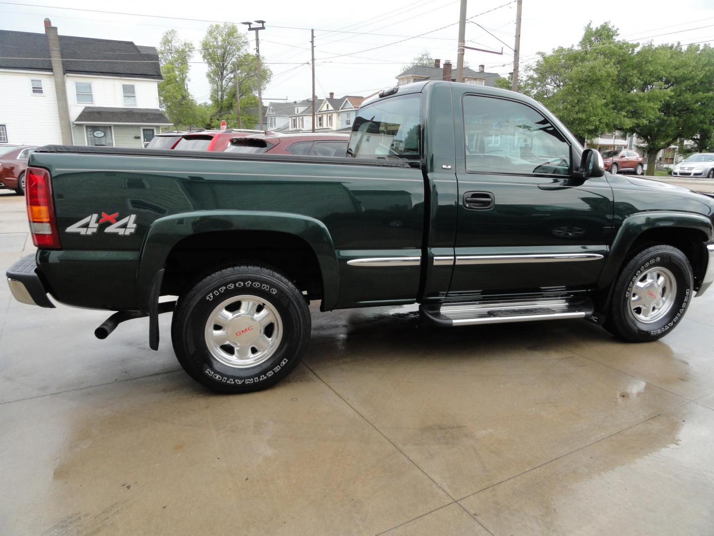 2001 Polo Green Metallic /Graphite GMC Sierra 1500 SLE Short Bed 4WD (1GTEK14T81Z) with an 5.3L V8 OHV 16V engine, 4-Speed Automatic Overdrive transmission, located at 827 W 26th Street, Erie, PA, 16508, (814) 455-3401, 42.105431, -80.090942 - Thanks for looking at our low mileage two owner accident and rust-free new arrival. This truck is definitely a survivor with all original sheet metal, solid rockers, cab corners and frame. The second owner who we acquired this truck from owned it since 2014, oiled the undercarriage every year of own - Photo#3