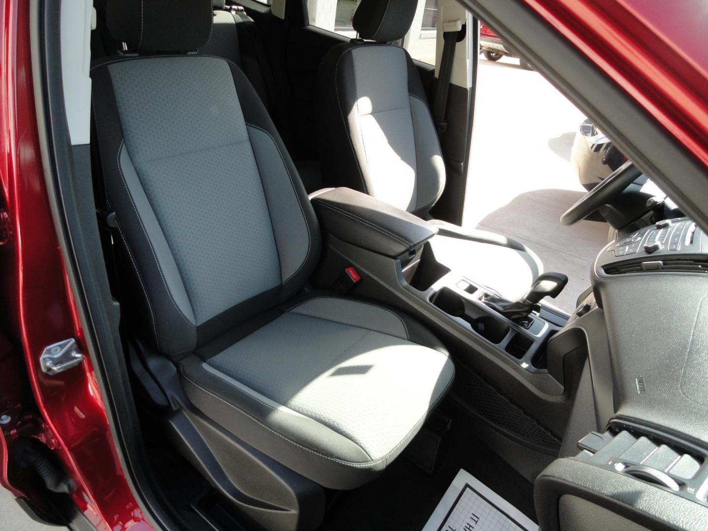 2018 Ruby Red Metallic /Greystone Ford Escape SE 4WD (1FMCU9GD1JU) with an 1.5L L4 DOHC 16V engine, 6A transmission, located at 827 W 26th Street, Erie, PA, 16508, (814) 455-3401, 42.105431, -80.090942 - Thanks for looking at our low mileage accident free one owner new vehicle trade. This is the SE model with all wheel drive, power drivers seat, Bluetooth and lots more including both keys and remotes, the owner's manuals and the original floor mats. A full service was just completed in our service d - Photo#38