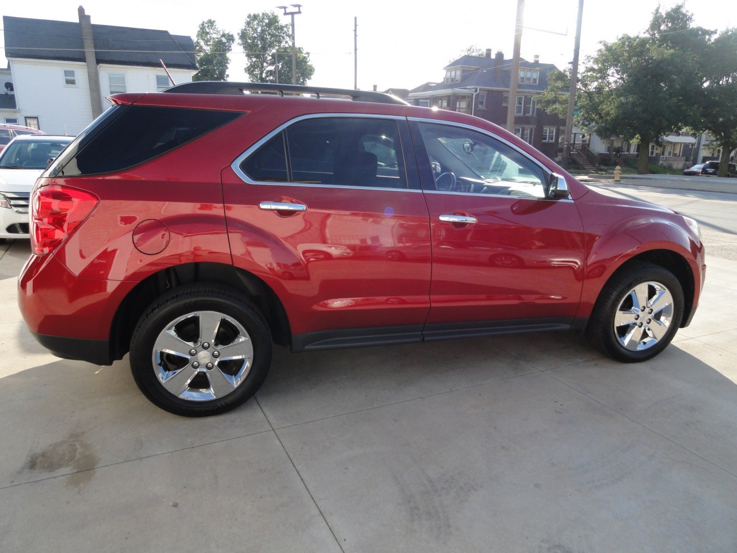 2014 Crystal Red Metallic /Greystone Chevrolet Equinox 1LT (2GNFLFEK8E6) with an 2.4L L4 DOHC 16V FFV engine, 6-Speed Automatic transmission, located at 827 W 26th Street, Erie, PA, 16508, (814) 455-3401, 42.105431, -80.090942 - Thanks for looking at our super clean rust-free new Ford trade. This is the LT model with all wheel drive, power seat. power sunroof, back up camera and lots more. A full service was just completed in our service department with new Pa state and emissions inspection plus a lube oil and filter change- Photo#3