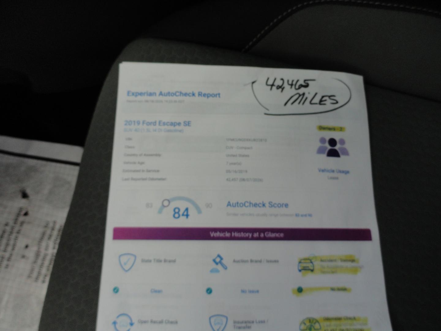 2019 Ingot Silver Metallic /Greystone Ford Escape SE 4WD (1FMCU9GDXKU) with an 1.5L L4 DOHC 16V engine, 6-Speed Automatic transmission, located at 827 W 26th Street, Erie, PA, 16508, (814) 455-3401, 42.105431, -80.090942 - Thanks for looking at our low mileage two owner accident-free recent arrival. This is the SE model with four-wheel drive, remote start, keyless entry, push button start, back up camera and lots more. A full service was just completed in our service department with new Pa state and emissions inspecti- Photo#47