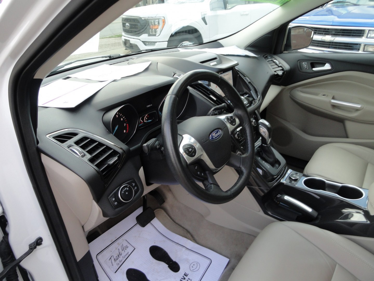 2016 White Platinum Metallic /Tan Ford Escape Titanium 4WD (1FMCU9J92GU) with an 2.0L L4 DOHC 16V engine, 6-Speed Automatic transmission, located at 827 W 26th Street, Erie, PA, 16508, (814) 455-3401, 42.105431, -80.090942 - Thanks for looking at our super clean two owner accident-free recent arrival. This is the Titanium model with four-wheel drive and pretty much has all the options that were available in the 2016 model year. A full service was just completed in our service department with new Pa state and emissions i- Photo#23