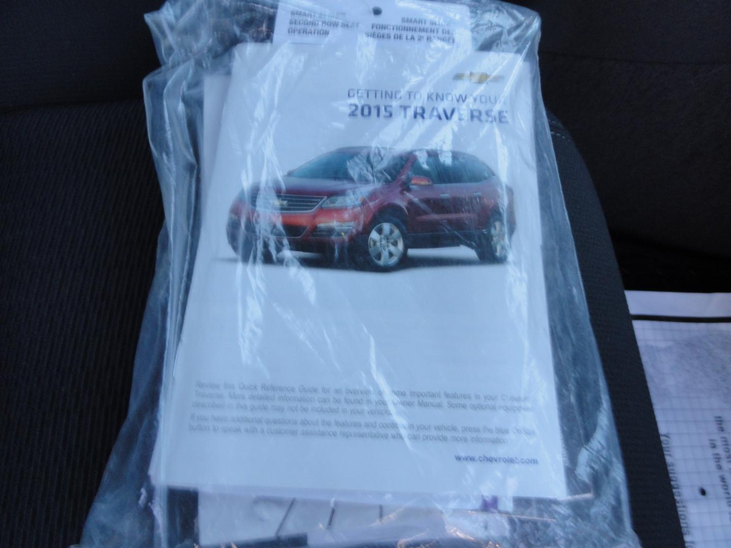 2015 Blue Velvet Metallic /Jet Black Chevrolet Traverse LT AWD (1GNKVGKDXFJ) with an 3.6L V6 DOHC 24V engine, 6-Speed Automatic transmission, located at 827 W 26th Street, Erie, PA, 16508, (814) 455-3401, 42.105431, -80.090942 - Thanks for looking at our two-owner accident and rust-free new vehicle trade. This is the LT all-wheel drive with power heated seats, back up camera, remote start and lots more. A full service was just completed in our service department and the previous owner just put on four new Goodyear tires. If- Photo#41